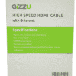 GIZZU HIGH SPEED V2.0 HDMI 0.6M CABLE WITH ETHERNET 2