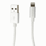 GIZZU LIGHTNING 2M BRAIDED CABLE WHITE