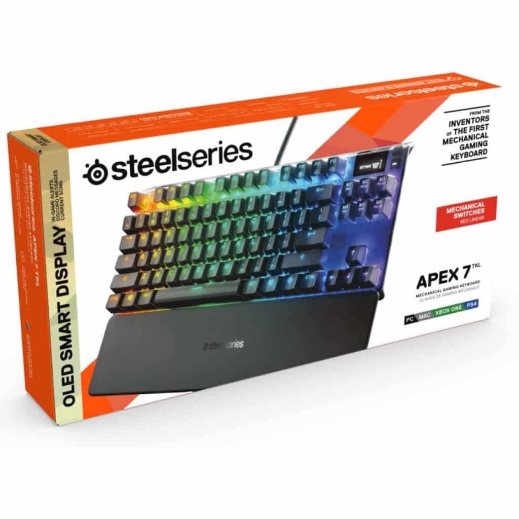 SteelSeries Apex 7 TKL Mechanical Gaming Keyboard : Electronics