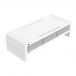 Orico 14cm Monitor Stand Riser White With Grey Drawers 1