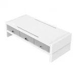 Orico 14cm Monitor Stand Riser White With Grey Drawers 2
