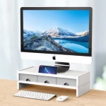 Orico 14cm Monitor Stand Riser White With Grey Drawers 5