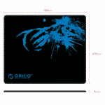 Orico 300×250 Multispandex Rubber Black Mousepad 2