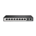 Scoop 10 Port Fast Ethernet Switch with 8 AI PoE Ports and 2 FE Uplink1