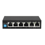 Scoop 6 Port Gigabit Ethernet Switch with 4 AI PoE and 2 Uplink Ports1